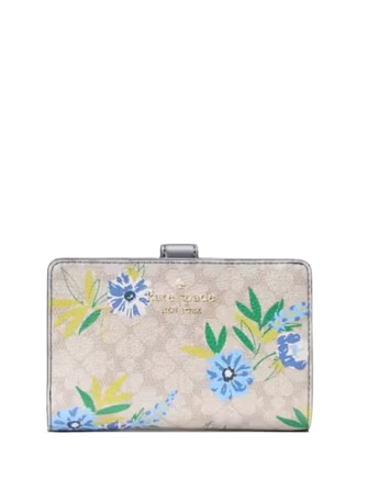 Kate Spade New York Spade Flower Floral Medium Bifold Wallet
