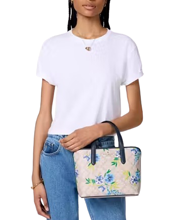 Kate Spade New York Spade Flower Floral Small Tote
