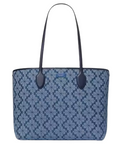 Kate Spade New York Spade Flower Jacquard Denim Bleecker Large Tote