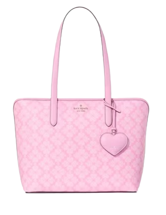 Kate Spade New York Spade Flower Large Tote With Heart Dangle