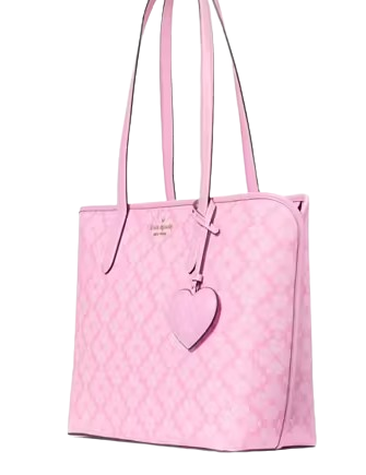 Kate Spade New York Spade Flower Large Tote With Heart Dangle