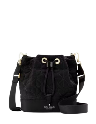 Kate Spade New York Spade Flower Quilted Nylon Bucket Bag