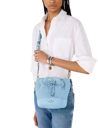 Kate Spade New York Spade Flower Quilted Nylon Bucket Bag