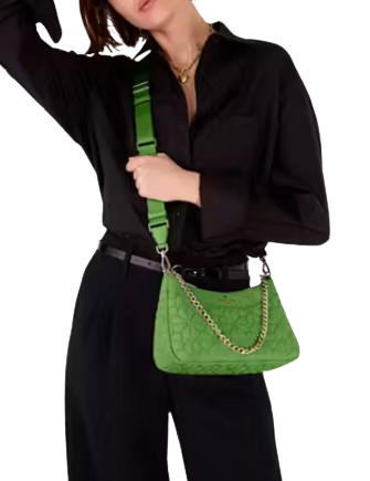 Kate Spade New York Spade Flower Quilted Nylon Convertible Crossbody