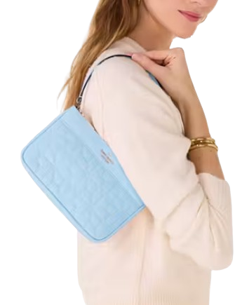 Kate Spade New York Spade Flower Quilted Nylon Convertible Wristlet