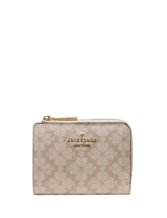 Kate Spade New York Spade Flower Small L-zip Wallet