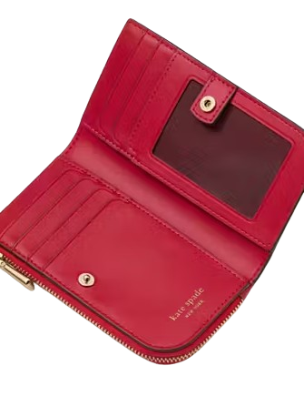 Kate Spade New York Spade Flower Small Slim Bifold Wallet
