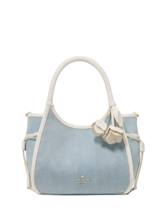 Kate Spade New York Stash Denim Floral Small Carryall Bag