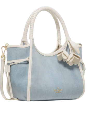 Kate Spade New York Stash Denim Floral Small Carryall Bag