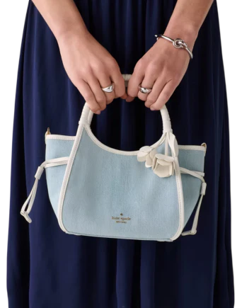 Kate Spade New York Stash Denim Floral Small Carryall Bag