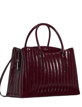 Kate Spade New York Thompson Street Shiny Quilted Satchel Bag