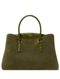Kate Spade New York Thompson Street Suede And Croc Embossed Satchel Bag