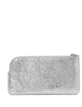 Kate Spade New York Zippy Crinkle Metallic Wristlet
