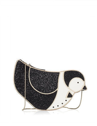 Kate Spade New York Black Clifton Lane Penguin Crossbody