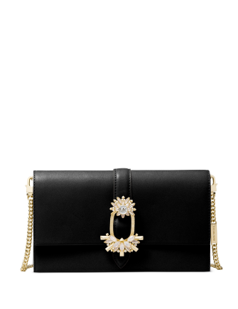 Michael Michael Kors Cece Large Convertible Leather Clutch Crossbody