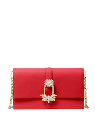 Michael Michael Kors Cece Large Convertible Leather Clutch Crossbody