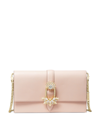 Michael Michael Kors Cece Large Convertible Leather Clutch Crossbody