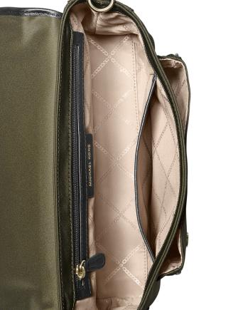 Michael Michael Kors Leila Flap Messenger Nylon Crossbody