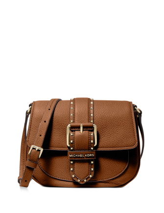 Michael Michael Kors Lillian Buckle Leather Small Crossbody Bag