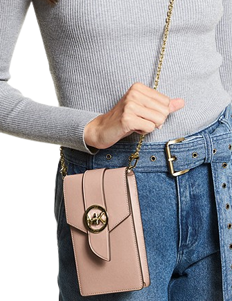 Michael Michael Kors Small Saffiano Leather Smartphone Crossbody Bag