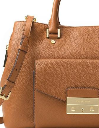 Michael Michael Kors Haley Large Leather Satchel