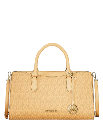 Michael Michael Kors Arden Medium Signature Logo Top-Zip Satchel