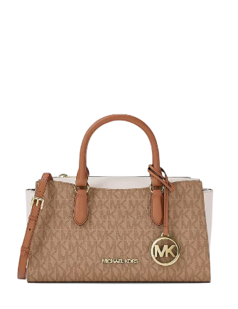 Michael Michael Kors Arden Small Color-Block Signature Logo Messenger Bag