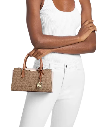Michael Michael Kors Arden Small Color-Block Signature Logo Messenger Bag