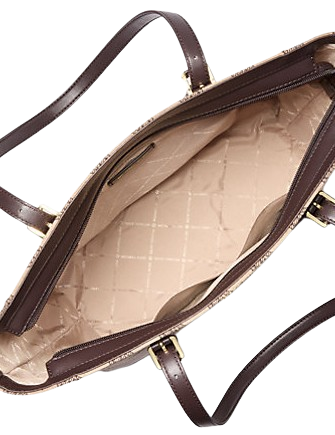 Michael Michael Kors Aria Large Signature Logo Jacquard Tote Bag