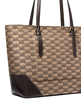 Michael Michael Kors Aria Large Signature Logo Jacquard Tote Bag