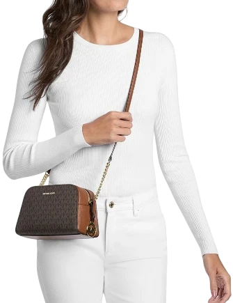 Michael Michael Kors Ashton Extra-Small Signature Logo Camera Crossbody Bag