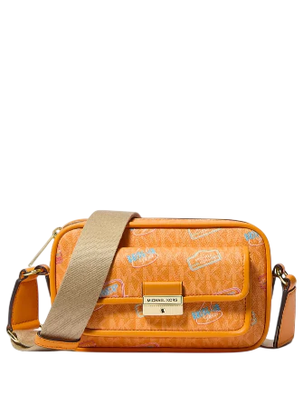 Michael Michael Kors Bradshaw Extra-Small Embellished Signature Logo Camera Crossbody Bag