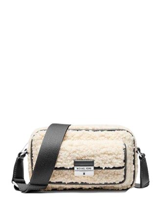 Michael Michael Kors Bradshaw Extra-Small Faux Shearling Camera Crossbody Bag