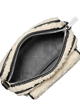 Michael Michael Kors Bradshaw Extra-Small Faux Shearling Camera Crossbody Bag