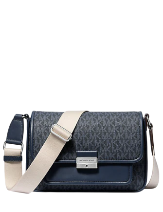 Michael Michael Kors Bradshaw Medium Signature Logo Messenger Bag