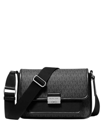 Michael Michael Kors Bradshaw Medium Signature Logo Messenger Bag