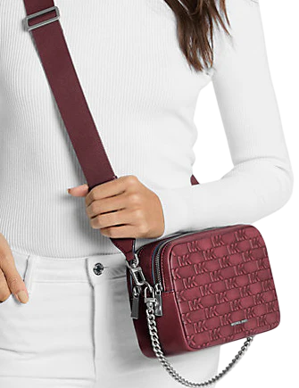 Michael Michael Kors Bryant Medium Burnished Leather Camera Crossbody Bag