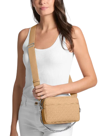 Michael Michael Kors Bryant Medium Signature Logo Camera Crossbody Bag