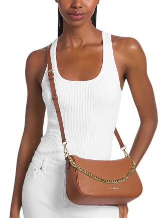 Michael Michael Kors Carmela Medium Pebbled Leather Convertible Crossbody Bag