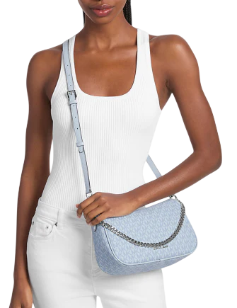 Michael Michael Kors Carmela Medium Signature Logo Convertible Crossbody Bag
