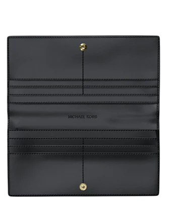 Michael Michael Kors Carson Large Logo Debossed Snap Wallet