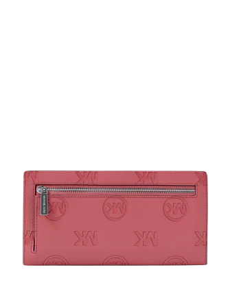 Michael Michael Kors Carson Large Logo Debossed Snap Wallet