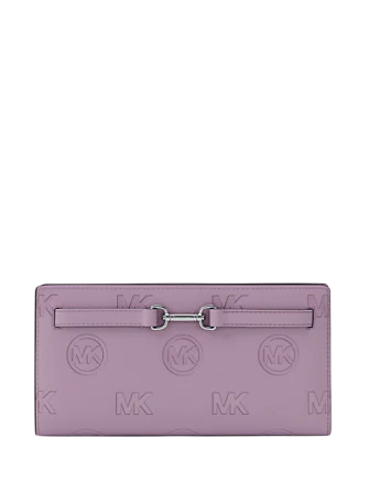 Michael Michael Kors Carson Large Logo Debossed Snap Wallet