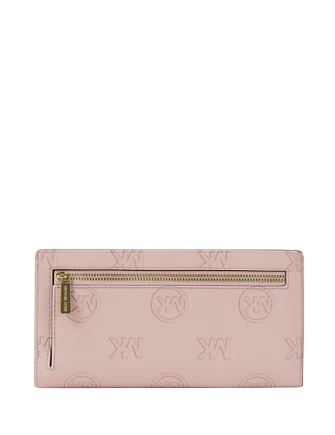 Michael Michael Kors Carson Large Logo Debossed Snap Wallet