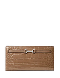 Michael Michael Kors Carson Large Patent Crocodile Embossed Wallet