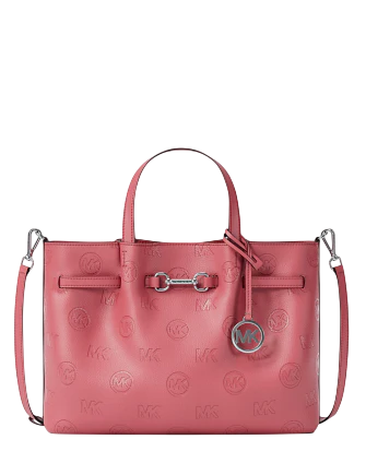 Michael Michael Kors Carson Medium Logo Debossed Satchel