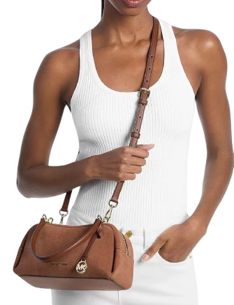 Michael Michael Kors Cecily Small Suede Shoulder Bag