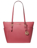 Michael Michael Kors Charlotte Large Saffiano Leather Top Zip Tote Bag