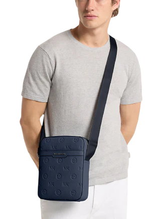 Michael Michael Kors Cooper Logo Debossed Flight Bag