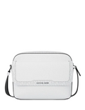 Michael Michael Kors Cooper Medium Pebbled Leather and Signature Logo Camera Crossbody Bag